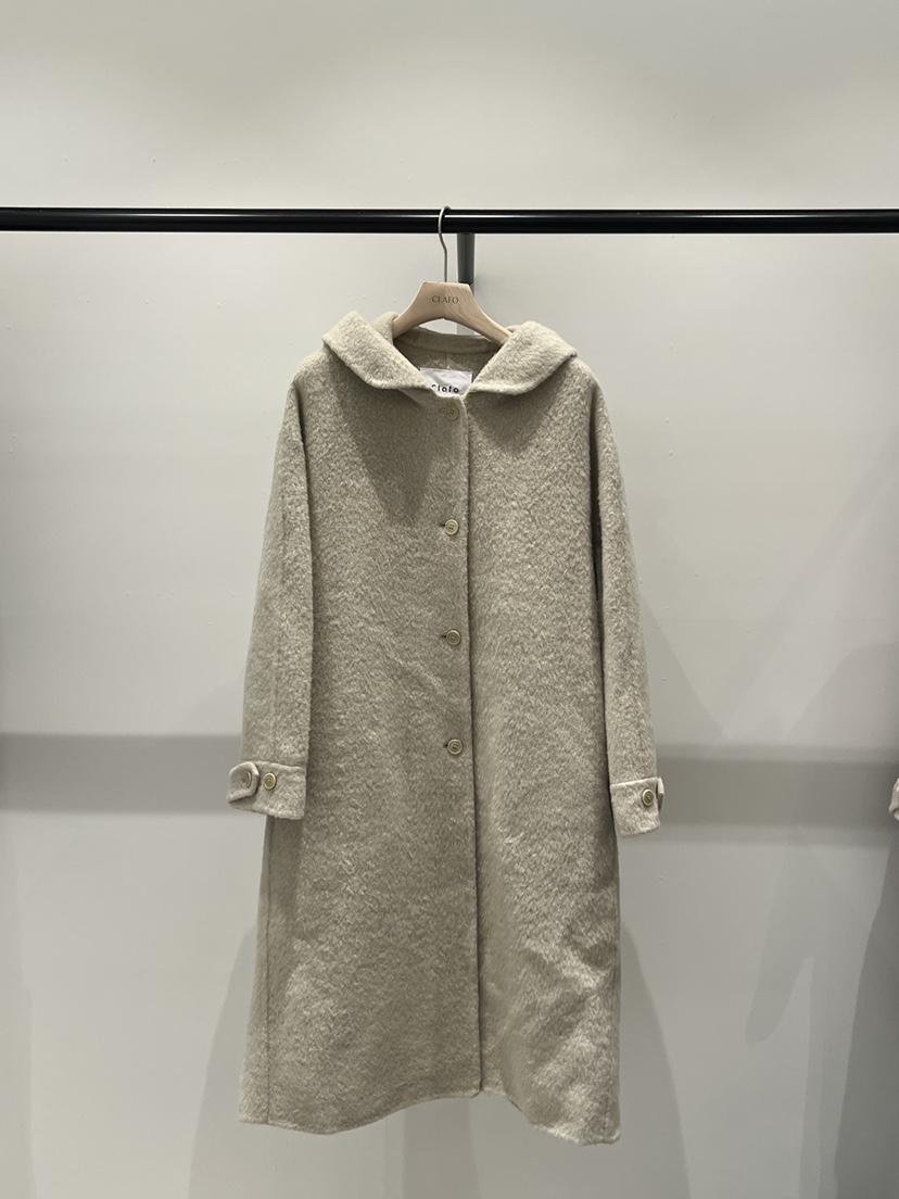 CLAFO東大門代購女裝新品真品人氣推薦中長款大衣手工連帽CLAFO中長款大衣