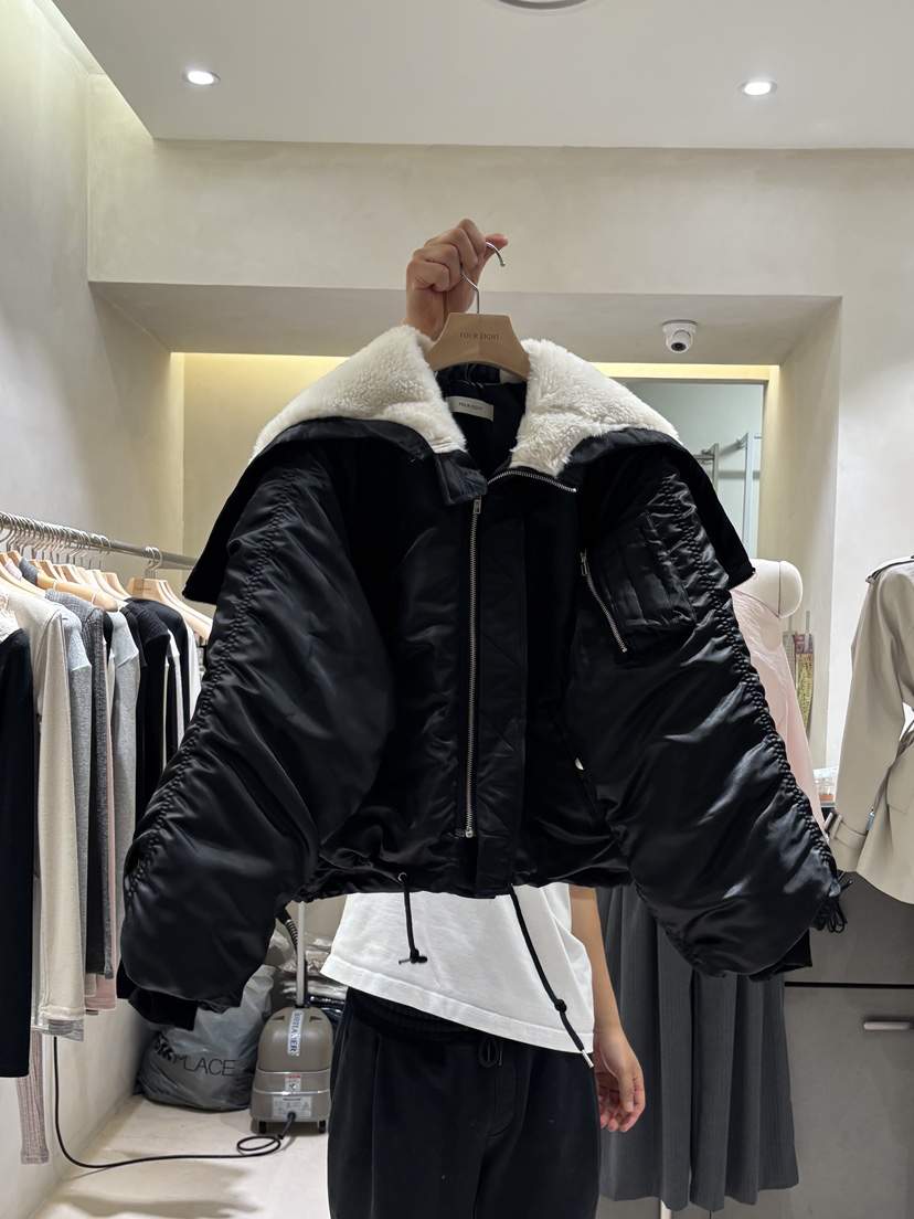 FOUREIGHT韓國直郵女裝新品時尚真品熱賣休閑人氣短款棉服FOUR EIGHT短款棉服