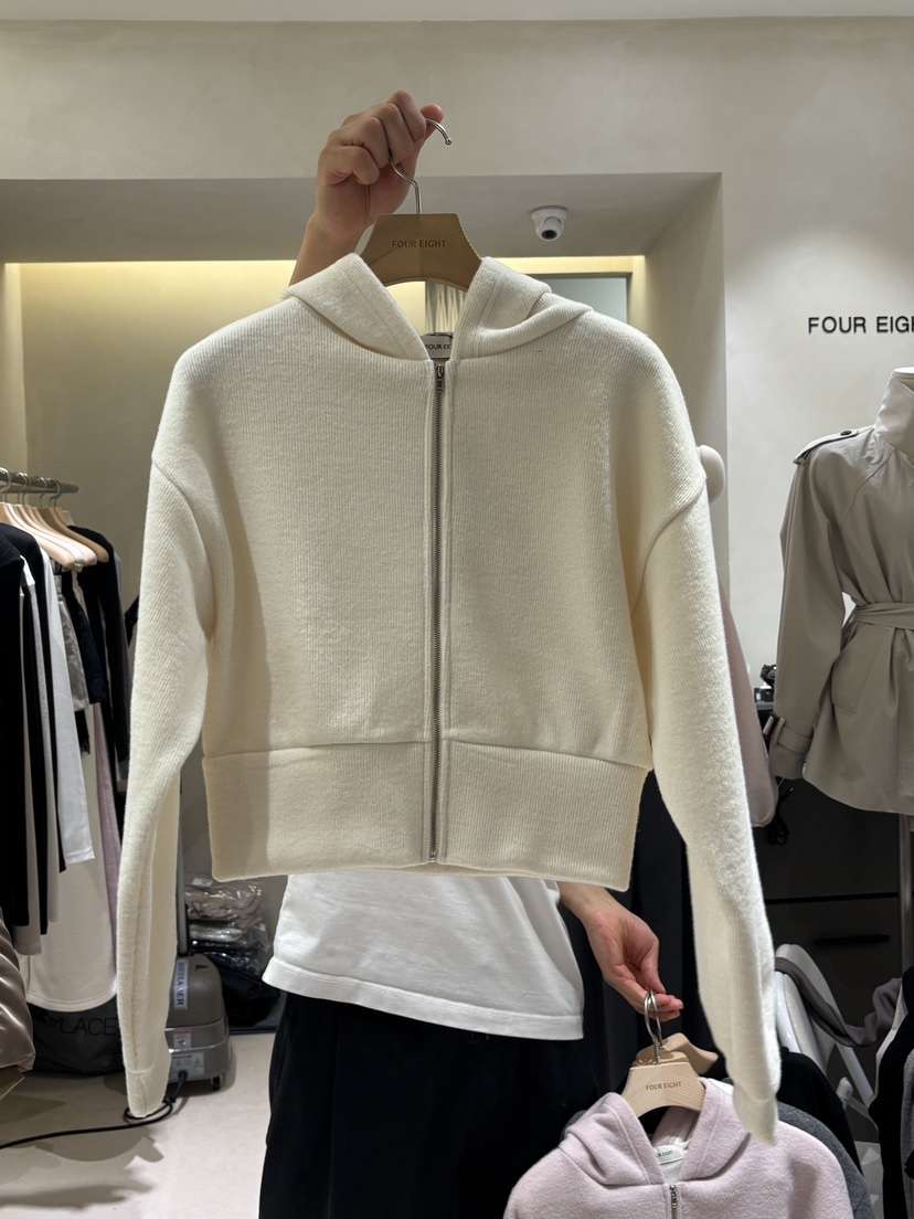 FOUREIGHT東大門代購女士新品人氣真品熱賣衛衣羊駝毛連帽衫FOUR EIGHT衛衣