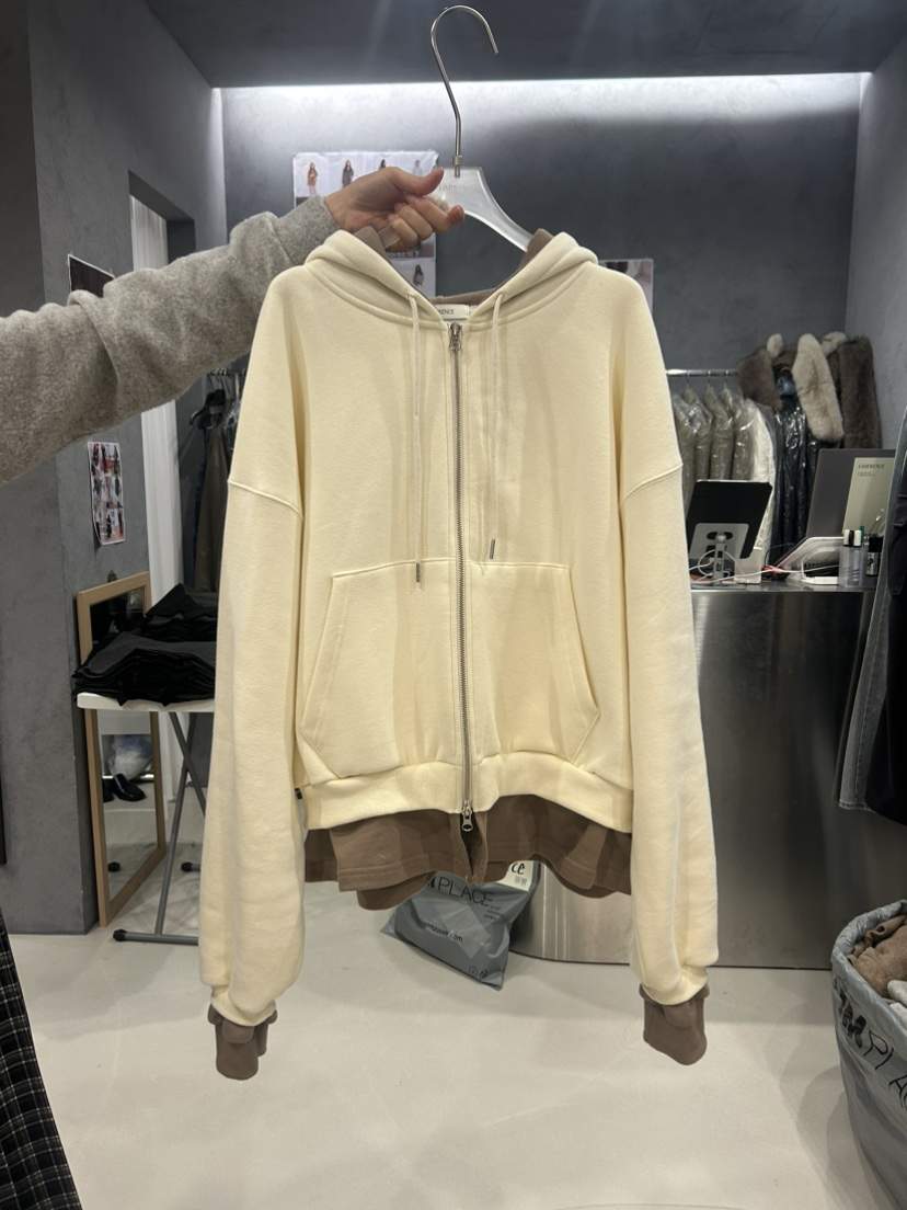 LIMERENCE東大門代購女裝新品人氣休閑熱賣衛衣拉鏈連帽衫LIMERENCE衛衣