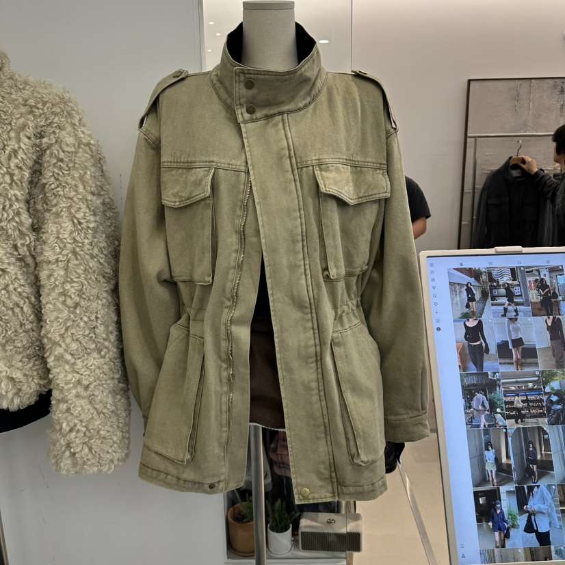 HONG.U東大門直郵女裝新品時尚真品熱賣人氣休閑夾克絎縫HONG.U夾克