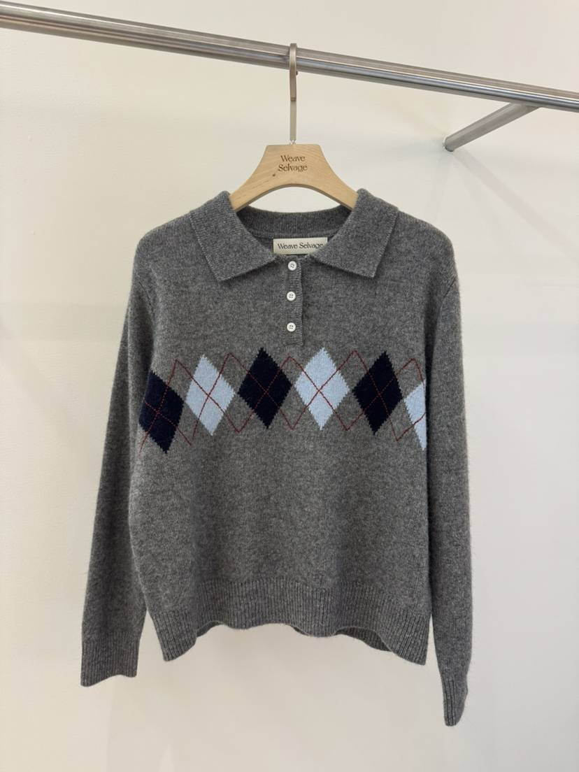 WEAUE SELVAGE韓國直郵女士新品真品人氣針織衫羊毛針織Weave Selvage針織衫