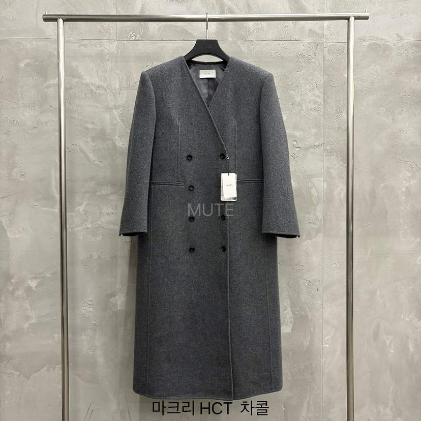 MUTE-P韓國直郵女裝新品推薦真品人氣時尚休閑中長款大衣MUTE中長款大衣