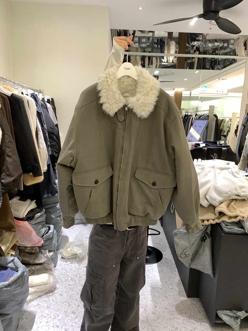 TAERI韓國代購女裝新品職業熱賣時尚人氣推薦真品短款棉服taeri短款棉服