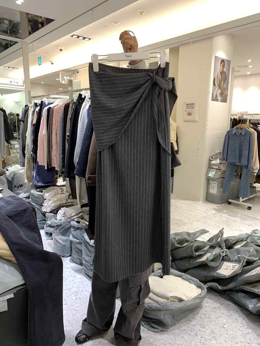 TAERI韓國直郵女士新品人氣真品推薦職業熱賣休閑長裙圍巾taeri長裙