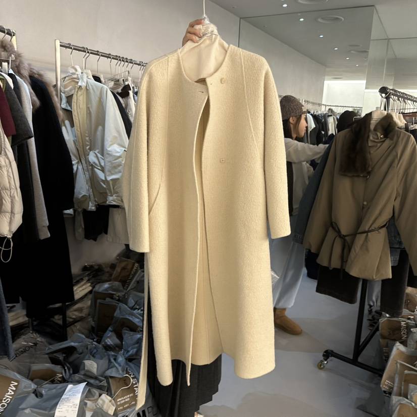 DOUBLE STANDARD/LE SMOKING/MAISONSTAFF東大門代購女士新品職業中長款大衣MAISONSTAFF中長款大衣