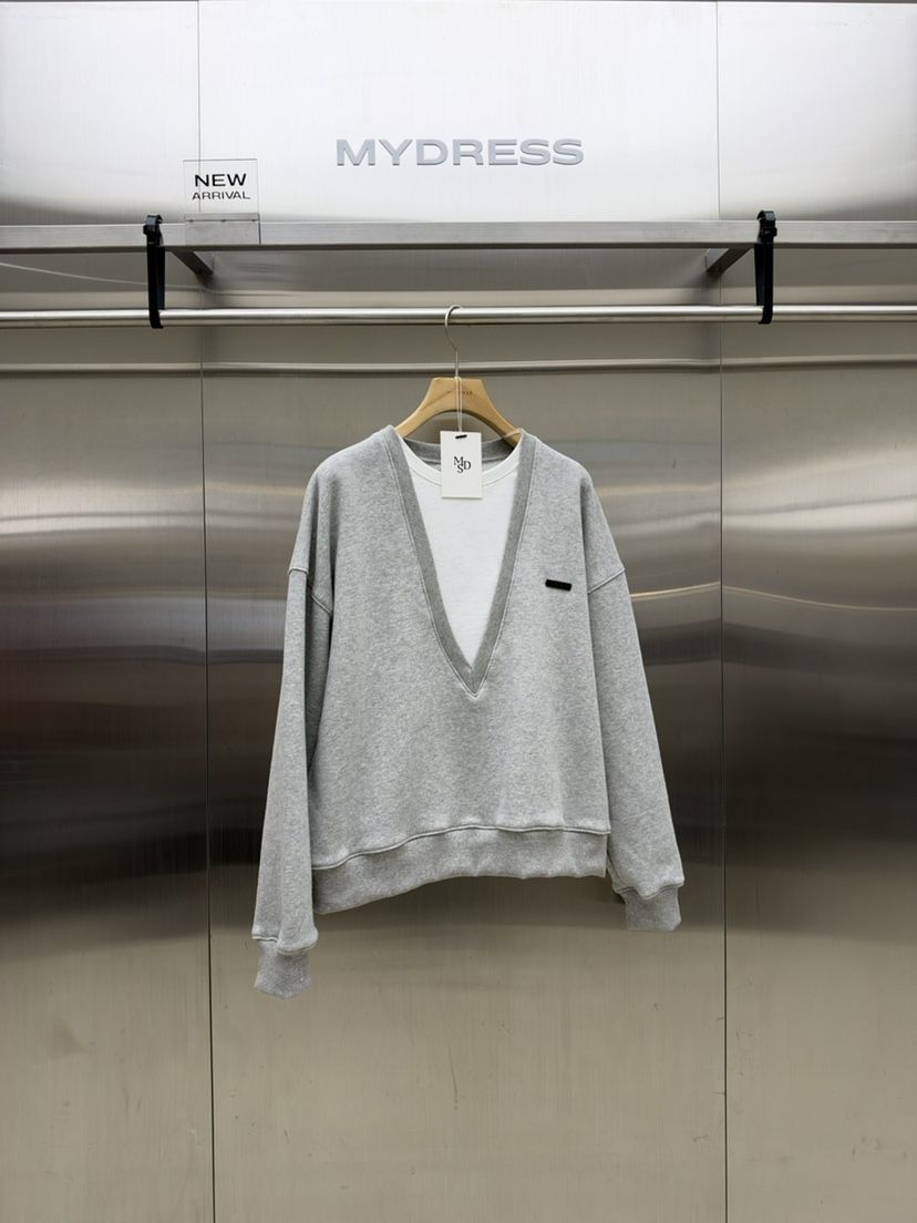 MYDRESS韓國代購女士新款熱賣人氣休閑推薦時尚衛衣假兩件MYDRESS衛衣
