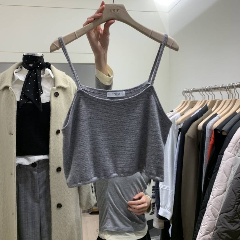 A POINT東大門代購女士新品推薦真品時尚吊帶背心不含內搭A POINT吊帶/背心
