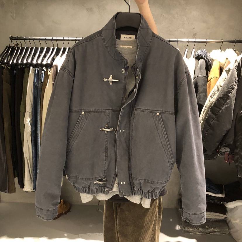 BALLOW STUDIO東大門實拍女士新品熱賣真品休閑短款棉服棉BALLOW STUDIO短款棉服