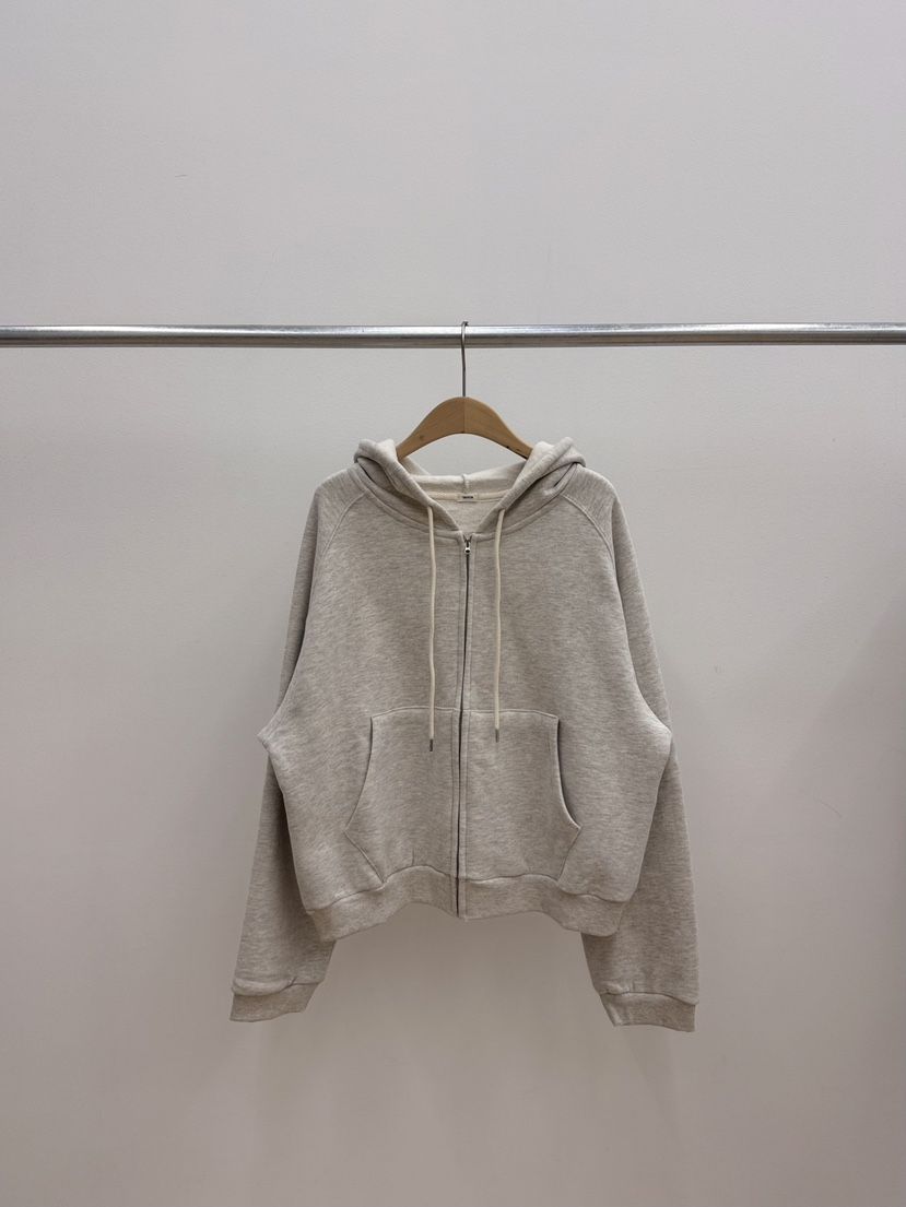 TAFFETA/MURET/ROBERTI東大門實拍女裝新品時尚衛衣拉鏈連帽衫抓絨TAFFETA/MURET/ROBERTI衛衣