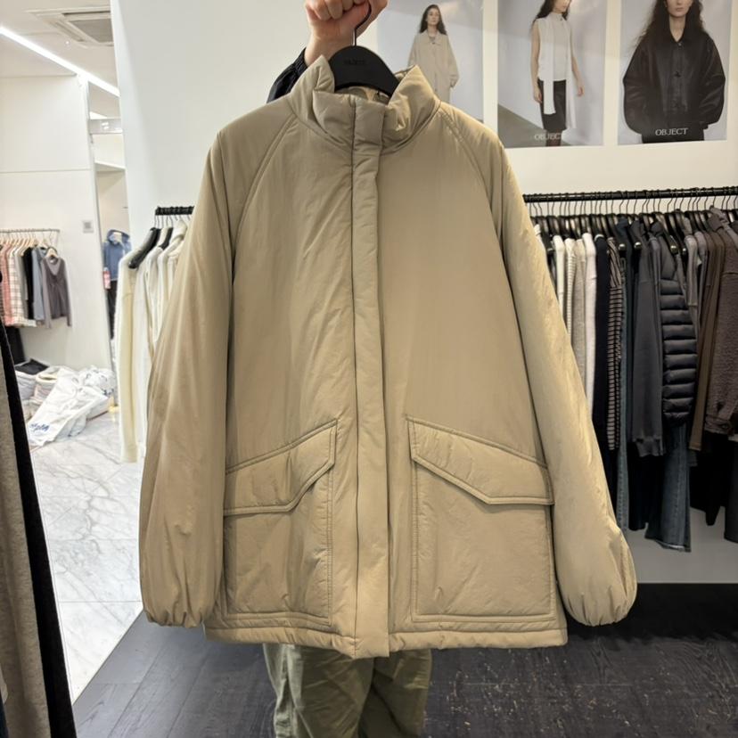 OBJECT韓國代購女士新品休閑真品推薦短款棉服抓絨高領棉OBJECT短款棉服