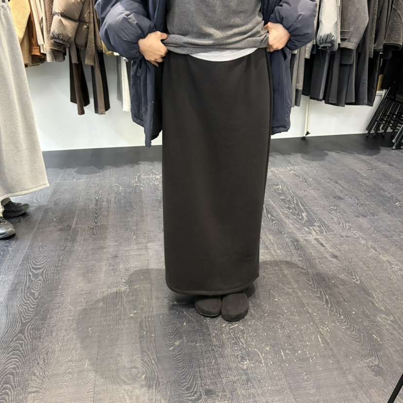 OBJECT韓國代購女士新品休閑時尚熱賣人氣真品長裙毛圈貂絨OBJECT長裙
