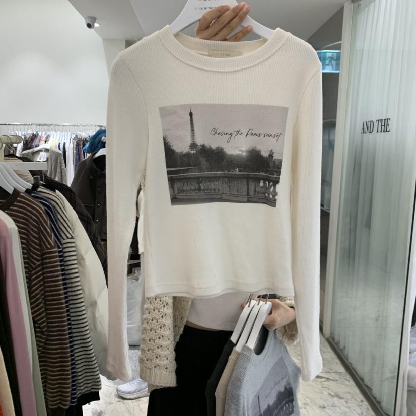 VENIR-A東大門直郵女裝新品推薦熱賣休閑時尚真品長袖T恤VENIR-A長袖T恤