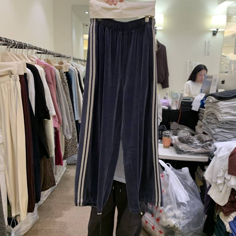 BREEZE韓國代購女士新款真品熱賣人氣休閑時尚休閑褲天鵝絨BREEZE休閑褲