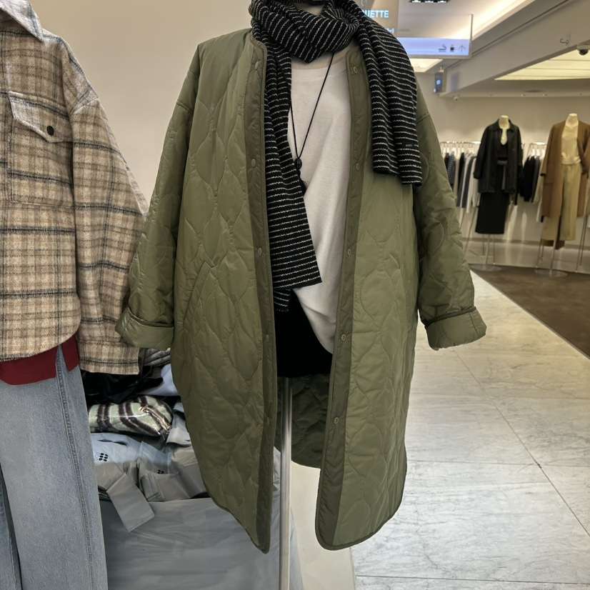 BAGUETTE-P東大門代購女裝新款熱賣真品時尚長款棉服兩面穿BAGUETTE-P長款棉服