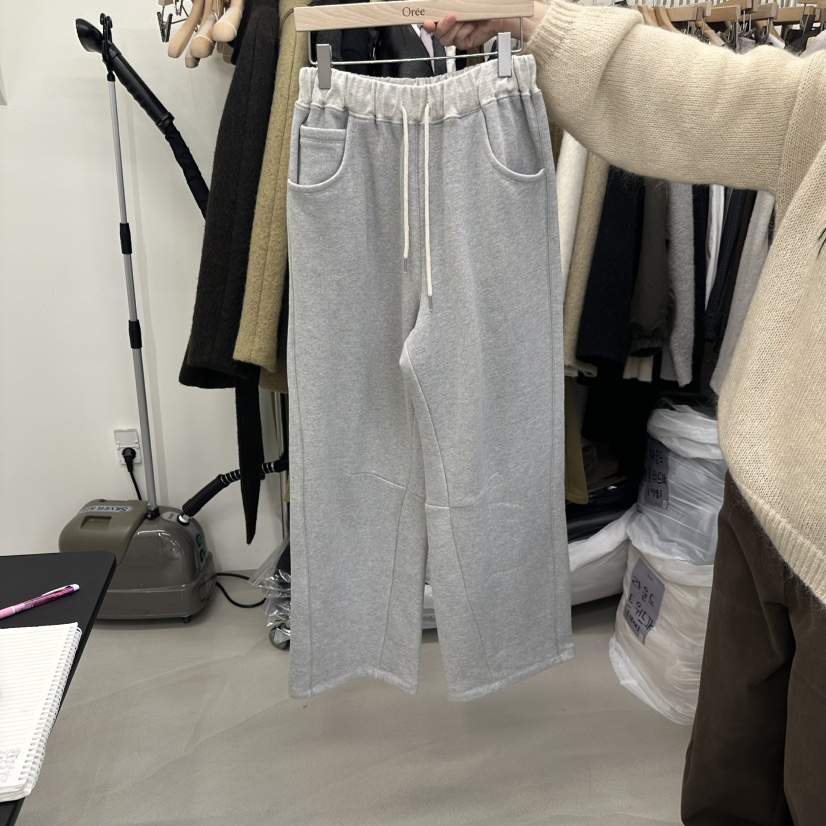 OREE東大門實拍女裝新品人氣真品熱賣時尚推薦休閑褲加絨Oree休閑褲