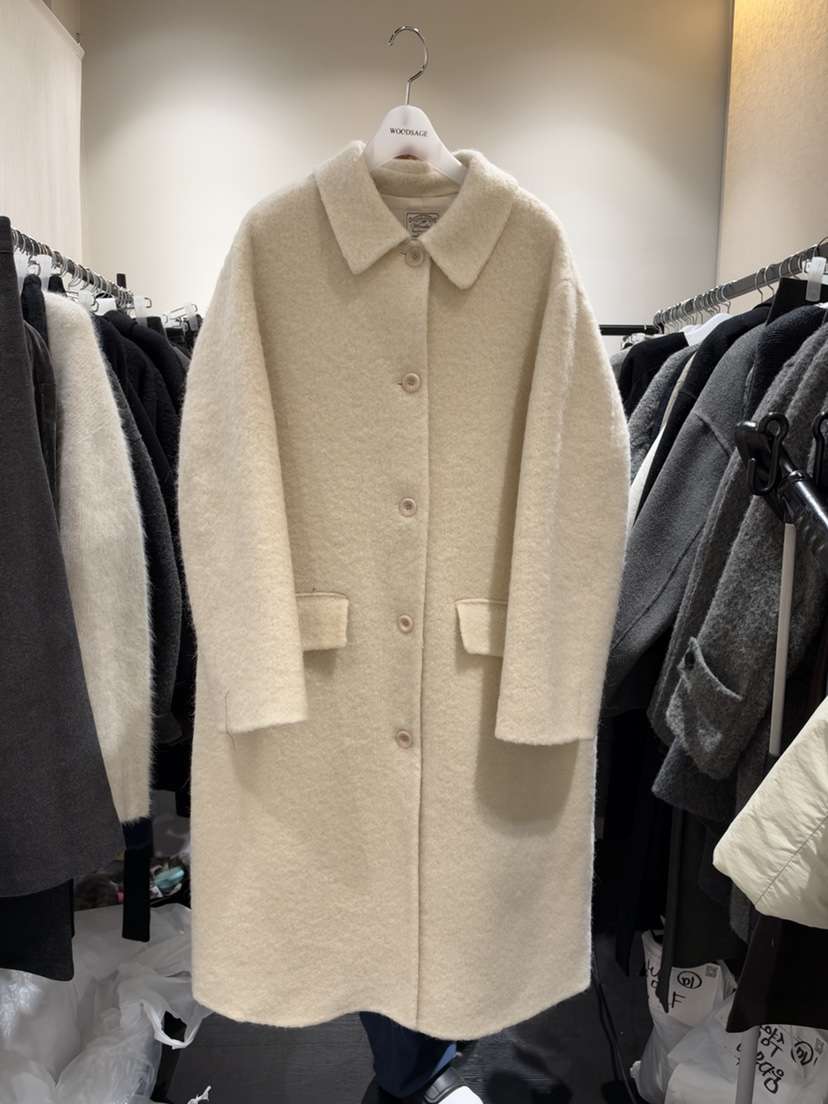 WOOD SAGE東大門代購女士新品推薦熱賣休閑時尚中長款大衣WOOD SAGE中長款大衣