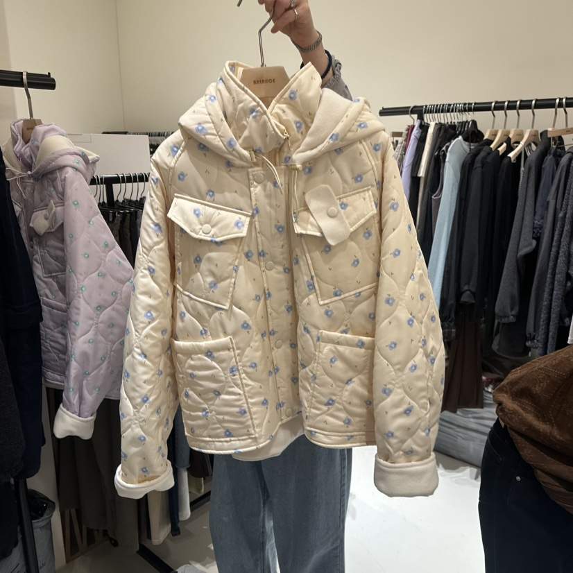 BALANCE東大門代購女士新款熱賣推薦人氣短款棉服連帽衫棉BALANCE短款棉服