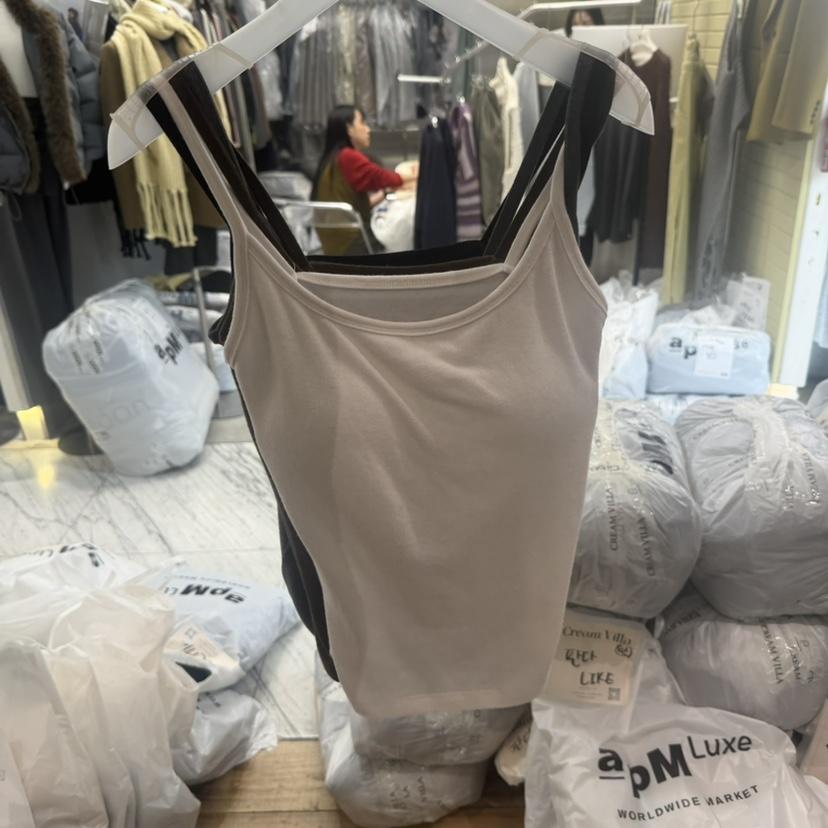 CREAM VILLA韓國代購女士新品真品吊帶背心無袖CREAM VILLA吊帶/背心