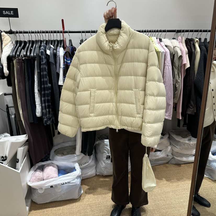 GARDEN LAYER韓國直郵26秋冬短款鵝絨服短款羽絨服拉鏈開合羽GARDEN LAYER短款羽絨服