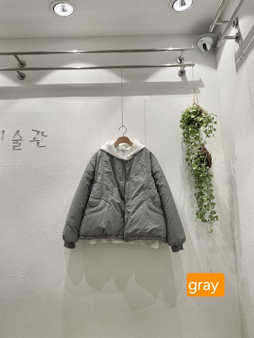 GALLERY韓國直郵26秋季短款口袋棉服短款棉服不含內搭可調節口GALLERY短款棉服