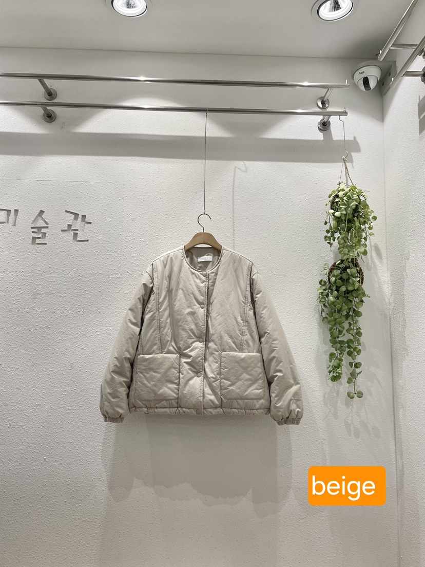 GALLERY韓國代購26秋冬圓領短款棉服單排扣棉質圓領GALLERY短款棉服