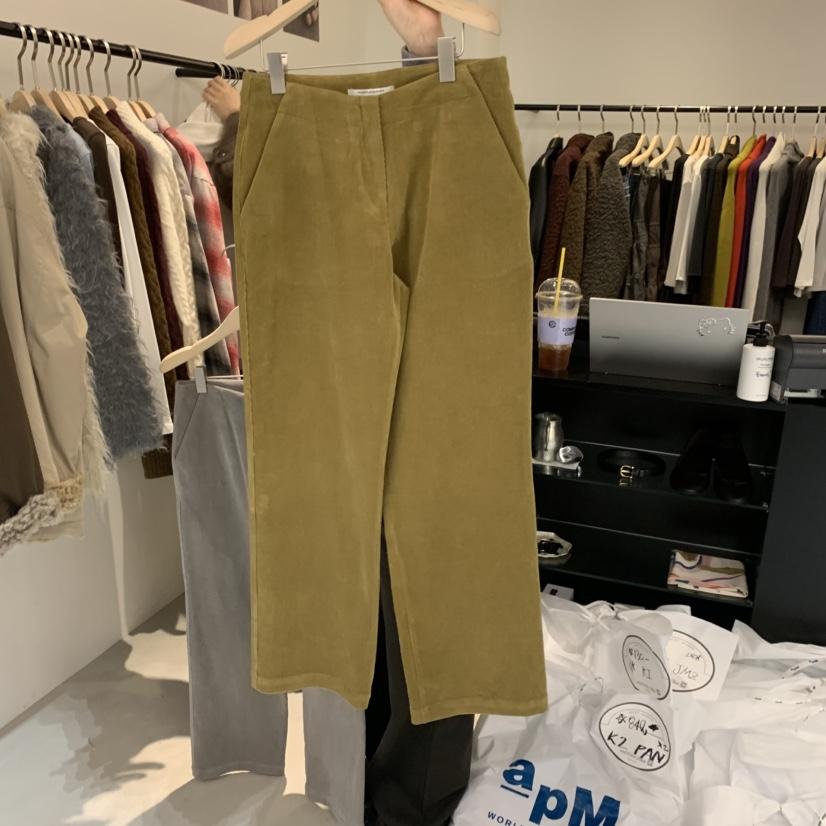 ANOTHER PLATE MOOD WEAR東大門直郵女士新品人氣休閑褲燈芯絨ANOTHER PLATE MOOD WEAR休閑褲