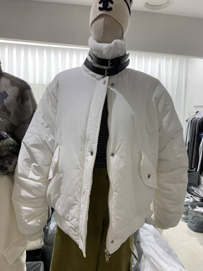 EYEL東大門代購26秋冬立領寬松短款棉服加厚立領系帶按扣寬松EYEL短款棉服