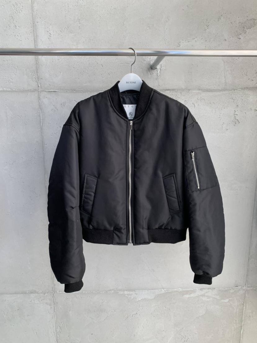 BETONE東大門實拍26秋季短款航空風棉服短款棉服口袋羅紋BETONE短款棉服