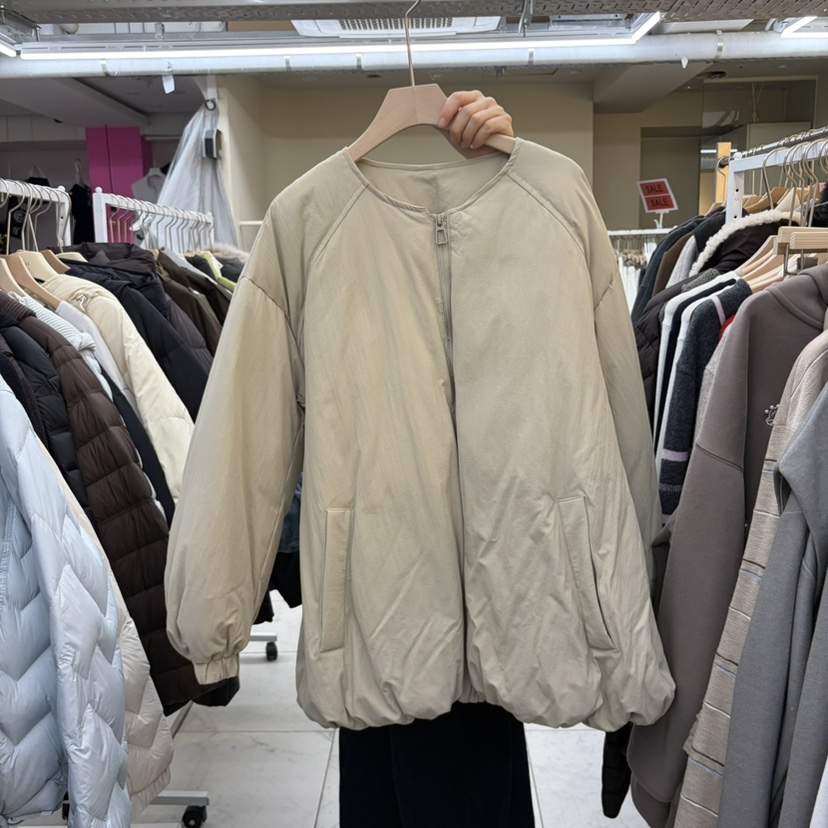 WMSTORY/SIMPLE PARK東大門實拍26秋冬圓領收擺短款鵝絨服短款WMSTORY/SIMPLE PARK短款羽絨服