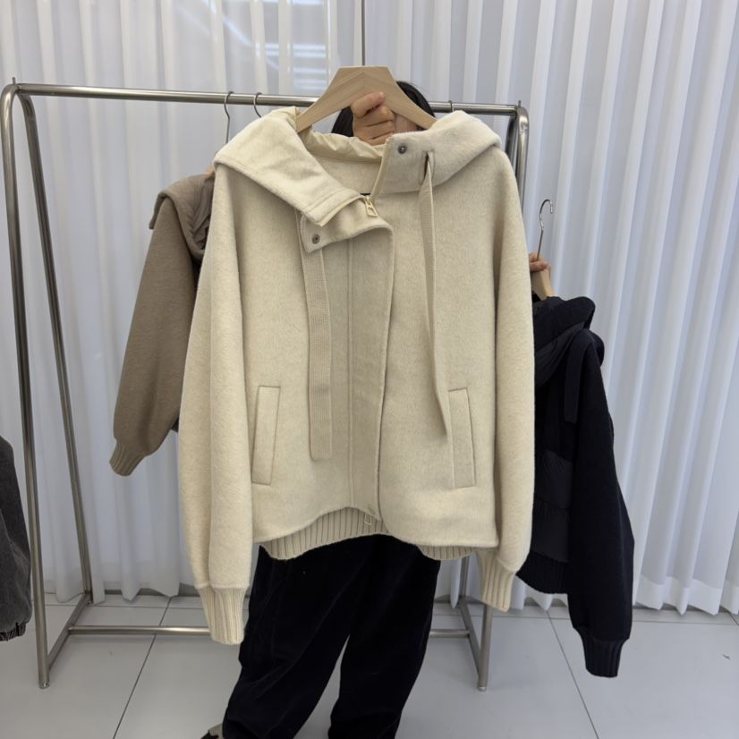 WMSTORY/SIMPLE PARK東大門代購26秋冬連帽短款鵝絨羽絨服短款WMSTORY/SIMPLE PARK短款羽絨服