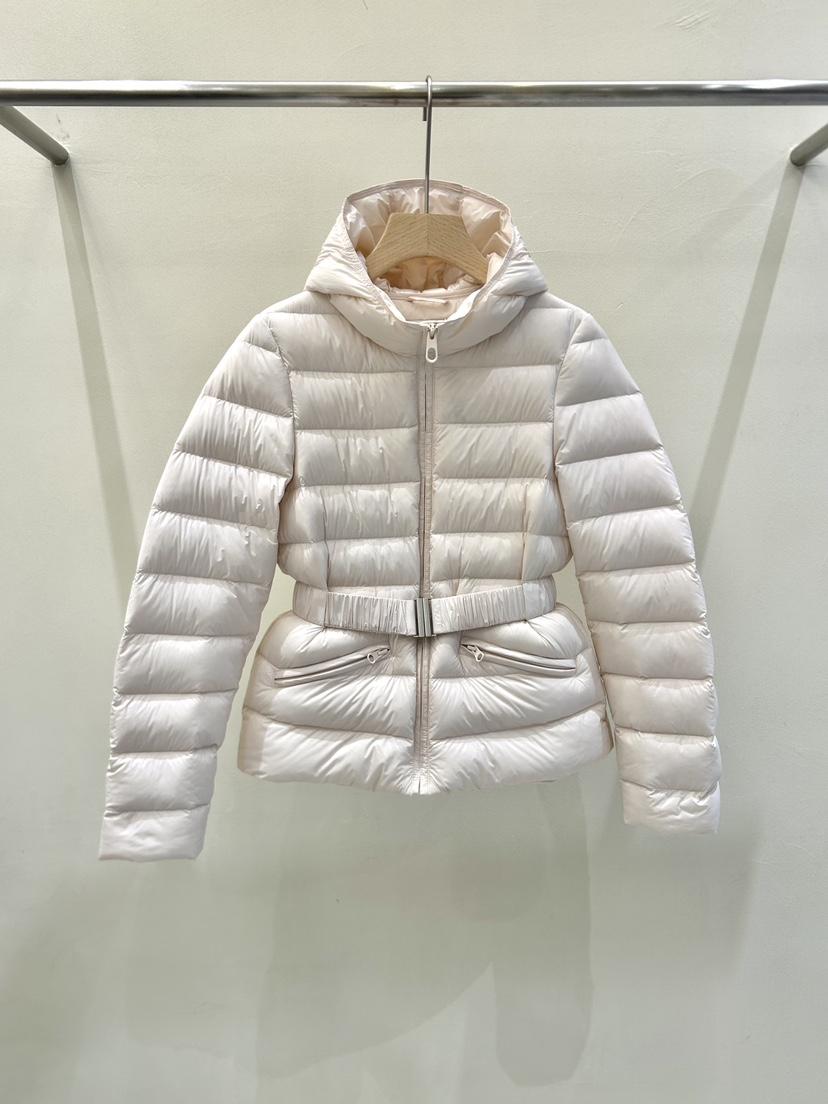 OBSESS韓國直郵26秋冬收腰連帽輕量羽絨服短款羽絨服含腰帶口OBSESS短款羽絨服