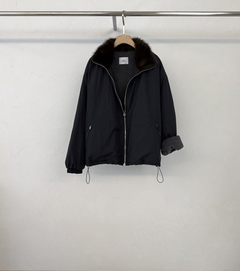 ABLE STANDARD/ABLERING東大門實拍26秋冬毛領短夾克可調節口ABLE STANDARD/ABLERING夾克