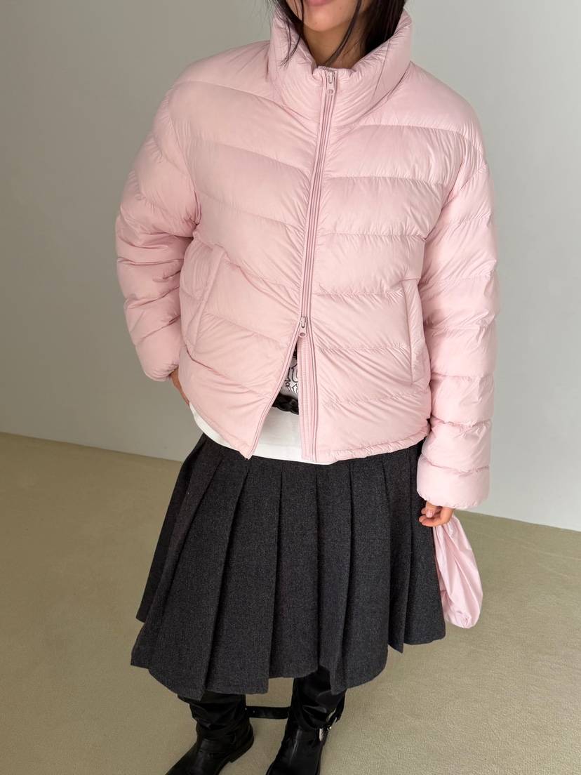SOF東大門實拍26秋冬短款立領鵝絨羽絨服短款羽絨服羽絨服立領SOF短款羽絨服