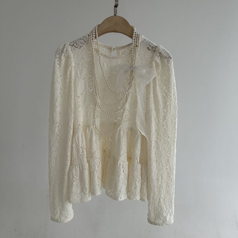 JENNY 1976東大門代購26秋冬蕾絲布萊爾上衣襯衫蕾絲衫不含配JENNY 1976襯衫/蕾絲衫