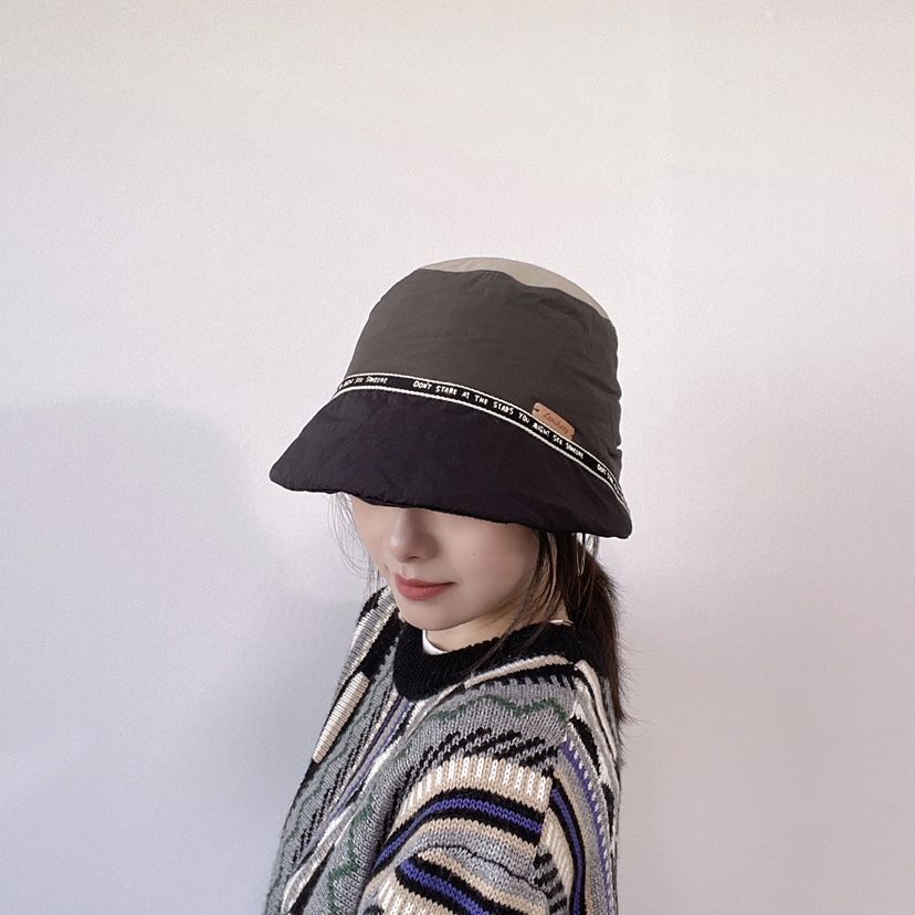 LOVELY HAT東大門直郵26秋冬拼色織帶裝飾漁夫帽帽子LOVELY HAT帽子