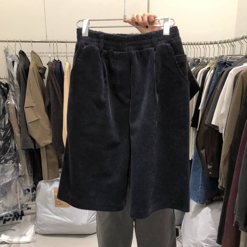 BANY ANCO東大門實拍26秋冬寬松燈芯絨短褲燈芯絨寬松BANY ANCO短褲