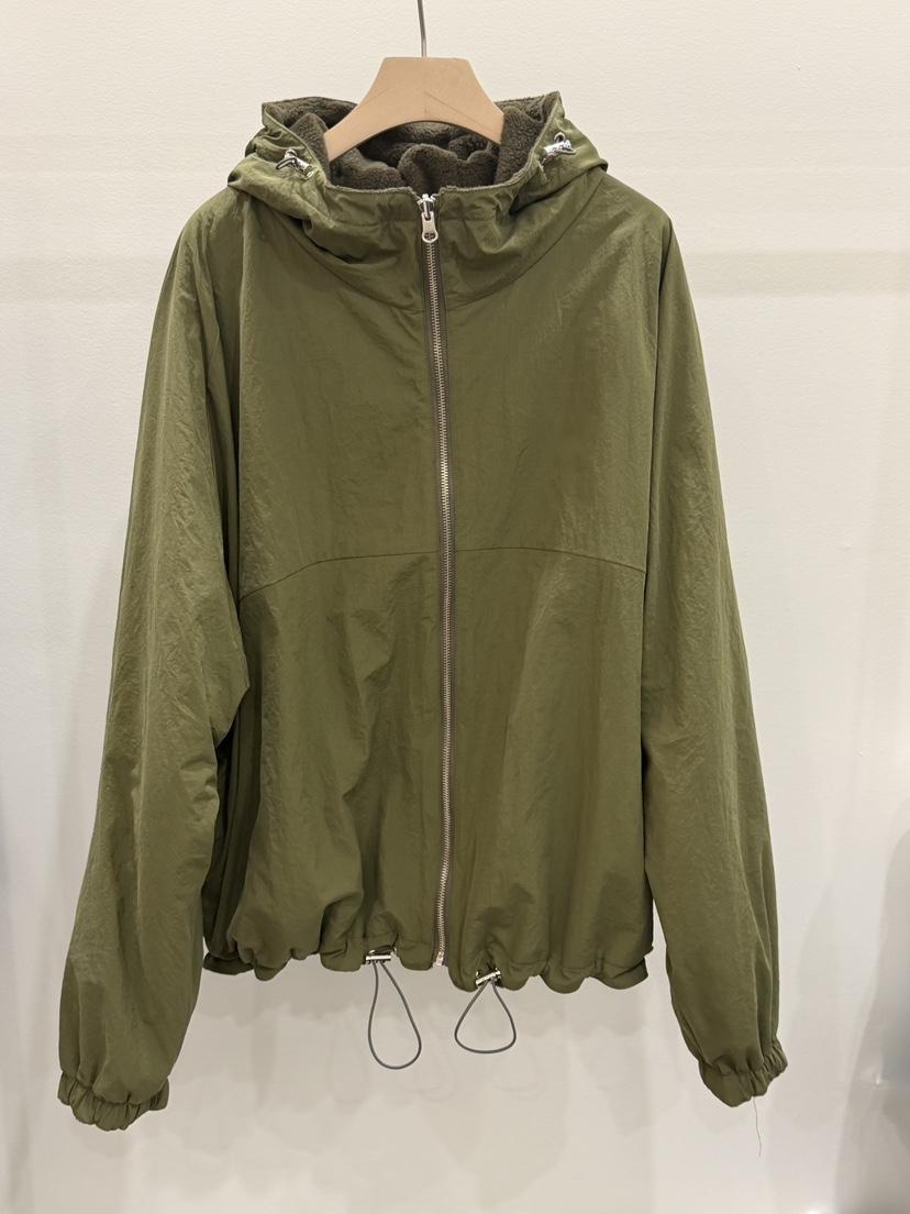 COMETE韓國直郵26秋冬連帽加絨抽繩夾克抽繩雙面寬松連帽COMETE夾克