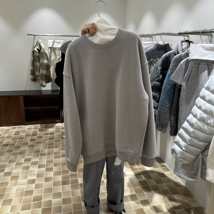 MYNAMEIS/AIME HOPE MAKE韓國直郵26秋冬寬松加絨衛衣加絨落肩MYNAMEIS/AIME HOPE MAKE衛衣