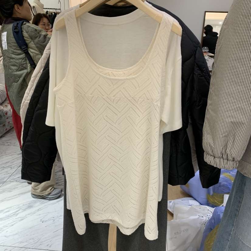HOUSE OF/DE MERRY東大門實拍26秋冬鏤空針織背心吊帶人字紋無HOUSE OF/DE MERRY吊帶/背心
