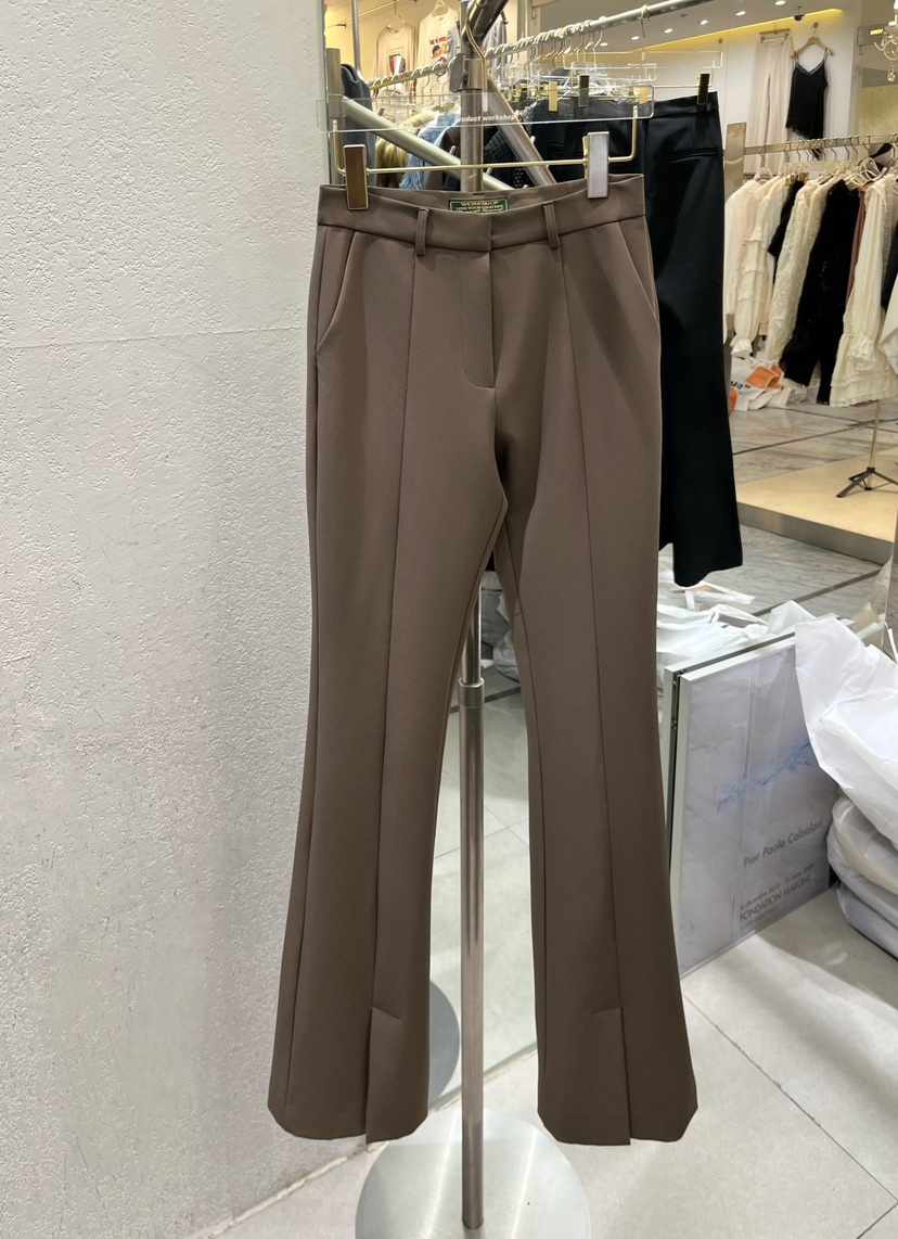 Work_shop東大門代購26秋冬高腰微喇休閑褲口袋高腰Work_shop休閑褲