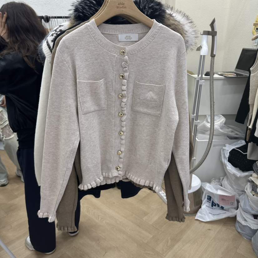 ABLESTUDIO東大門實拍女士新品熱賣時尚推薦職業真品開衫ABLESTUDIO開衫