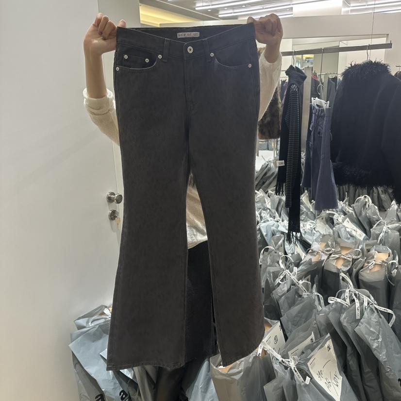 SHOP_WE ARE韓國代購26秋冬低腰微喇休閑褲口袋SHOP_WE ARE休閑褲