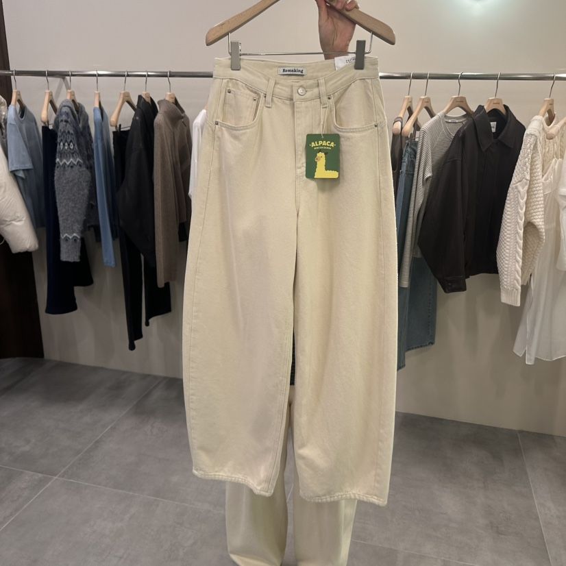 Remaking/URBANSTORY東大門實拍26秋冬闊腿休閑褲安哥拉闊腿褲Remaking/URBANSTORY休閑褲